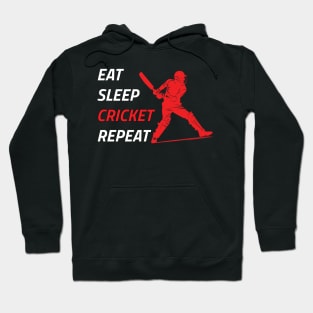 Eat Sleep Cricket Repeat Hoodie